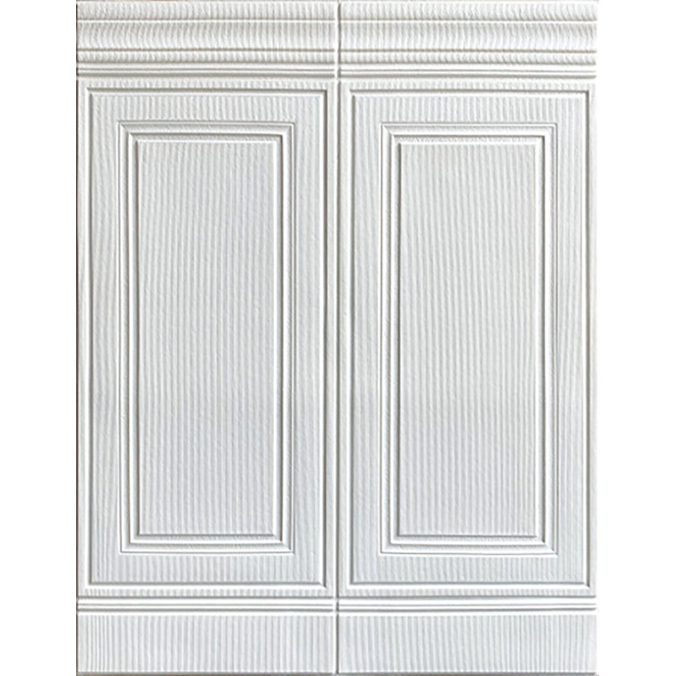 Porpora Peel and Stick Instant Panel Wainscoting 36" H x 28" W x 0.3" D